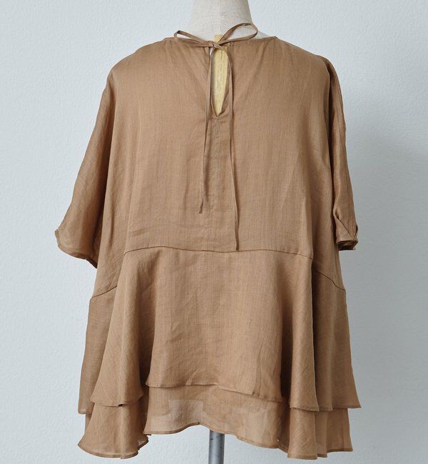  「【＠sein___000企画/リバイバル/新色】ラミー2枚重ねペプラムブラウス」|プルオーバー|