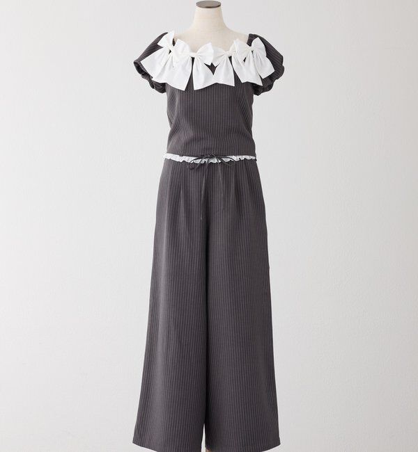  「【Black Ribbon Collection】ウエストフリルスラックス」|その他|