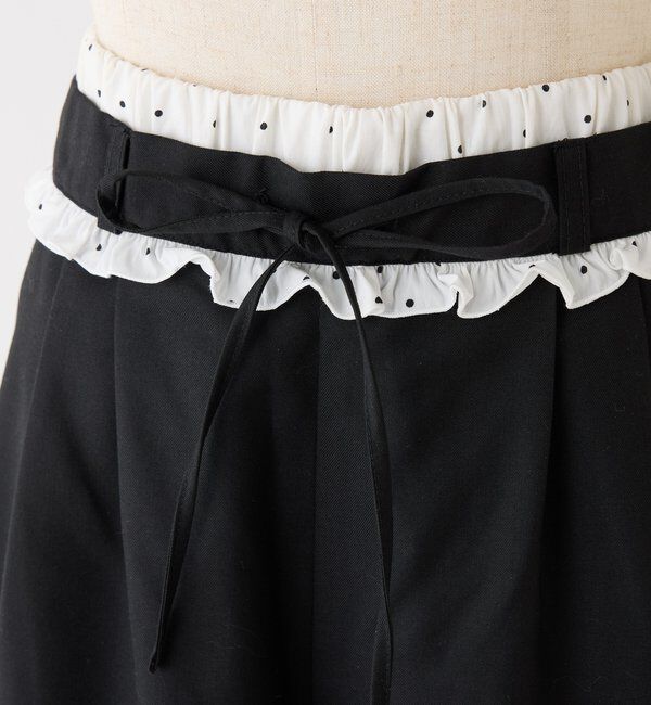  「【Black Ribbon Collection】ウエストフリルスラックス」|その他|