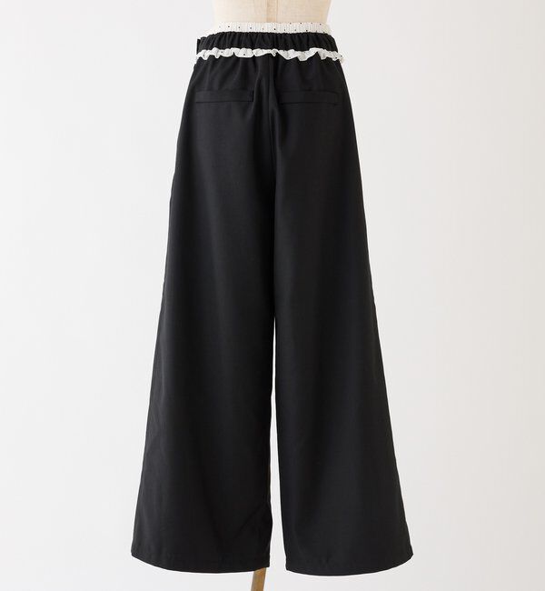  「【Black Ribbon Collection】ウエストフリルスラックス」|その他|