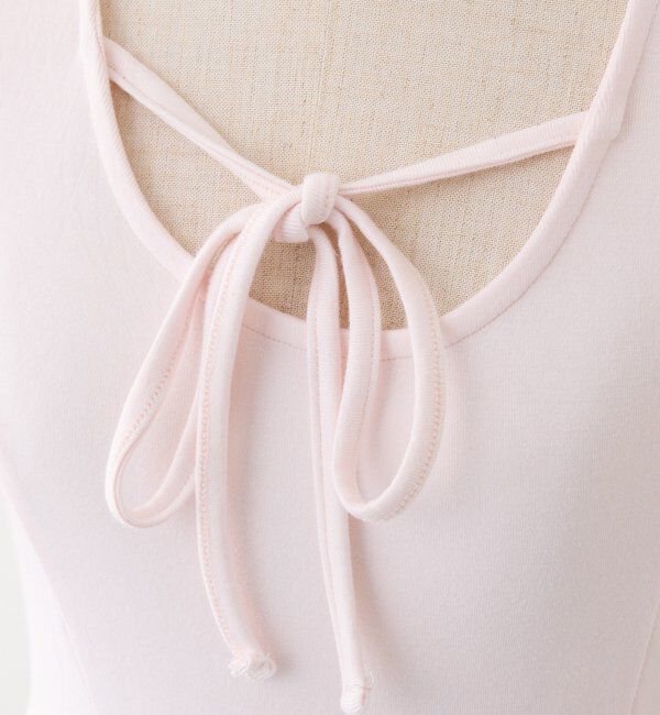  「リボン付き裾フリルトップス」|プルオーバー|