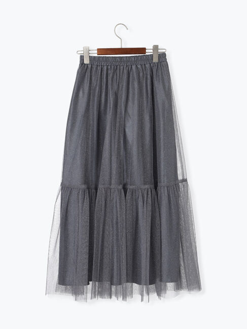 Te chichi TERRASSE「ラメチュールギャザースカート」|スカート|