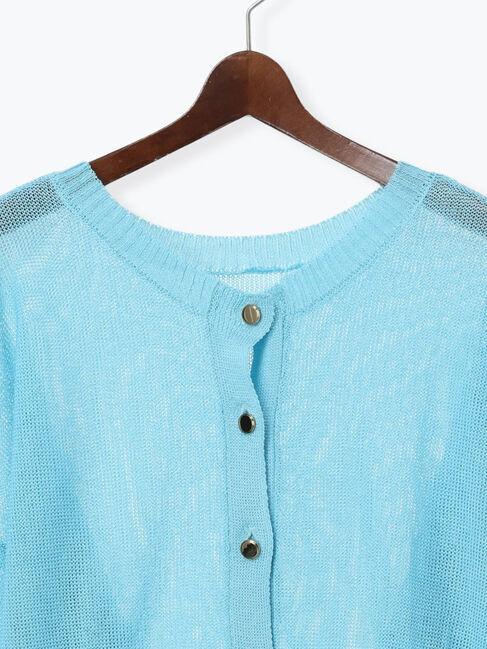 Te chichi「【WEB限定カラーあり】ペーパータッチヤーン2wayメッシュニット」|ニット・セーター|