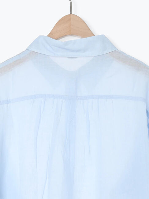 Samansa Mos2「シアーリネンシャツ」|シャツ・ブラウス|