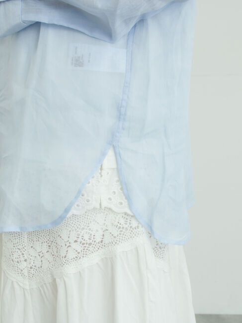 Samansa Mos2「シアーリネンシャツ」|シャツ・ブラウス|