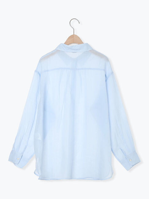 Samansa Mos2「シアーリネンシャツ」|シャツ・ブラウス|