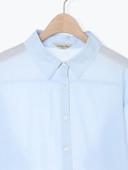 Samansa Mos2「シアーリネンシャツ」|シャツ・ブラウス|