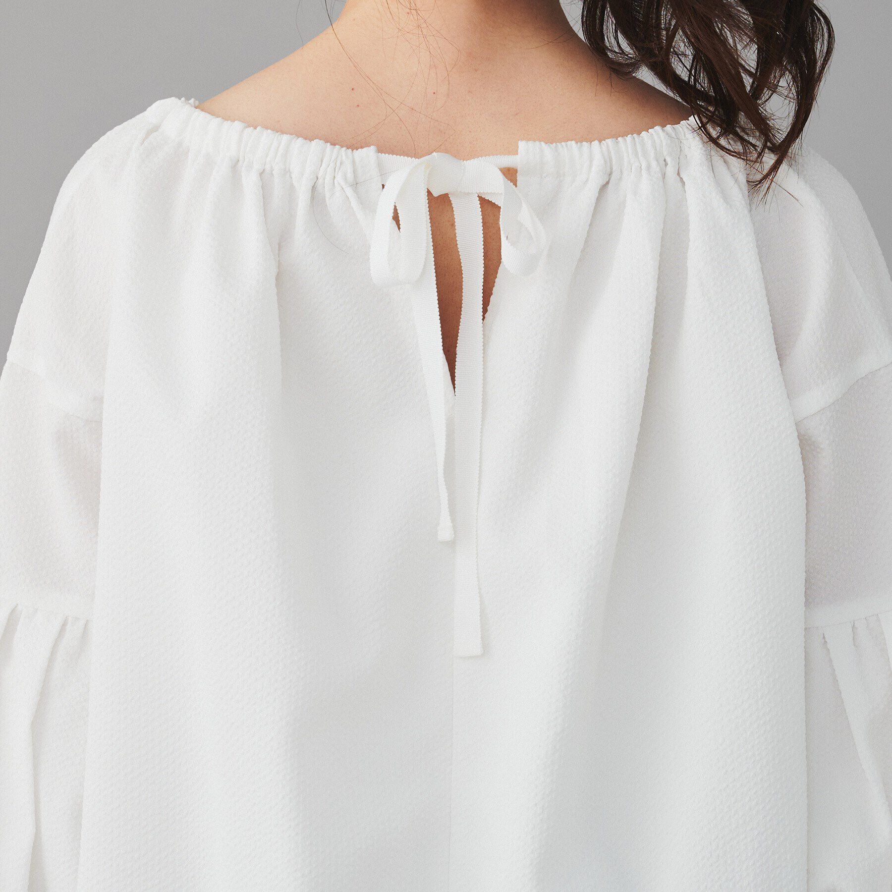 UNTITLED「【MARILYN MOON】別注 前後2way バルーンスリーブブラウス」|シャツ・ブラウス|