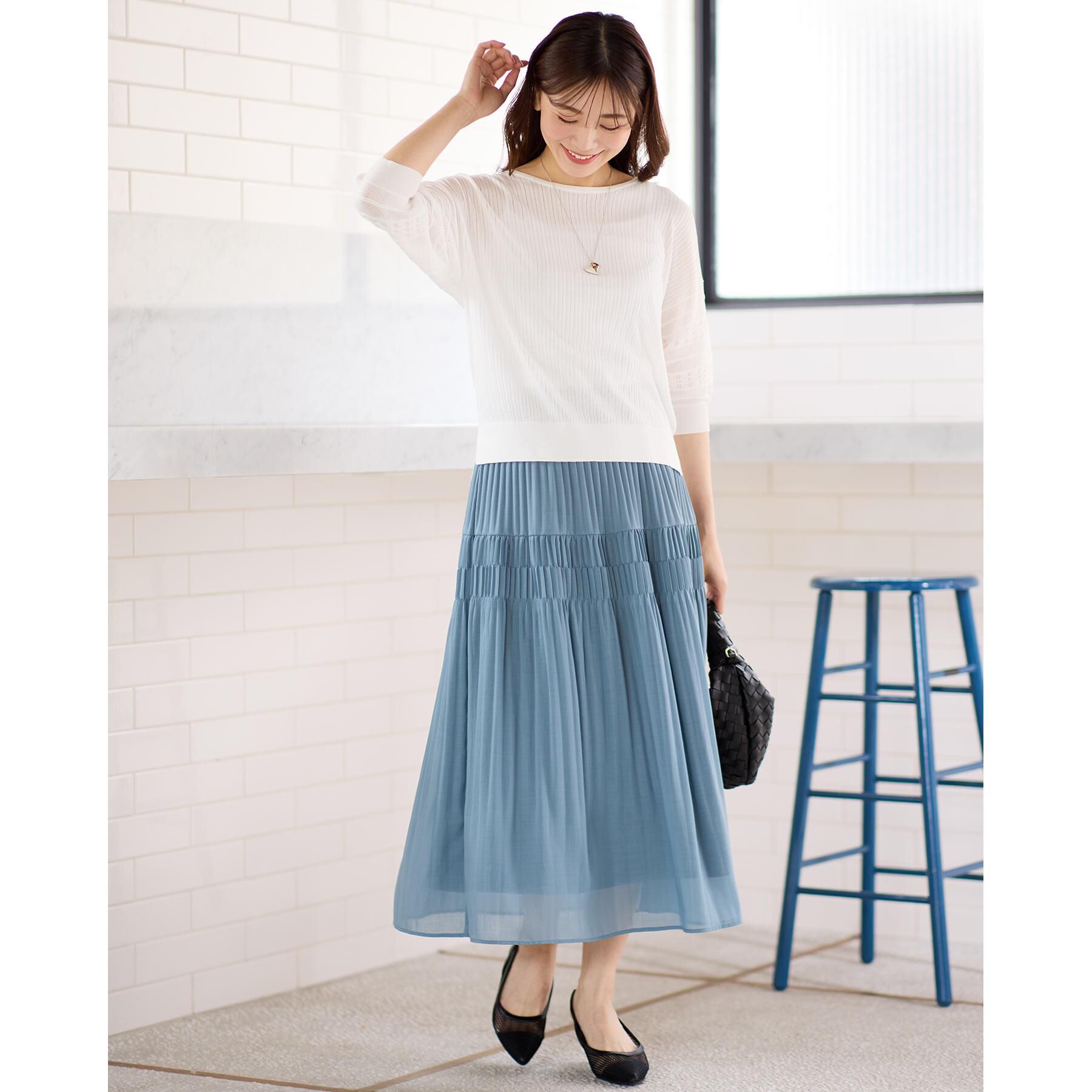 Reflect「【WEB先行カラーあり】オフボディプルオーバーニット」|ニット・セーター|