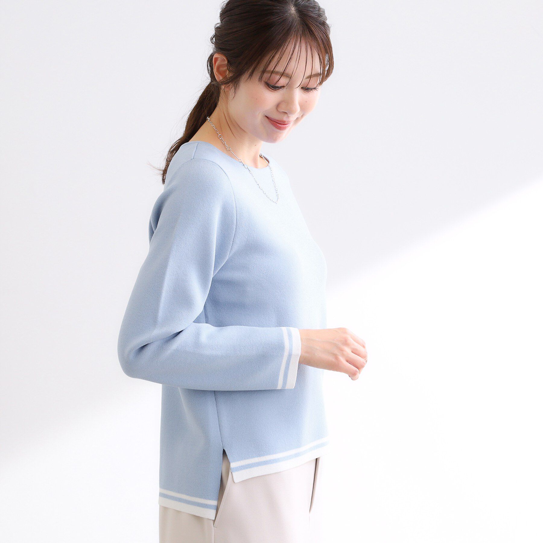 Reflect「【セットアップ可】ダブルジャカードニットプルオーバー」|ニット・セーター|