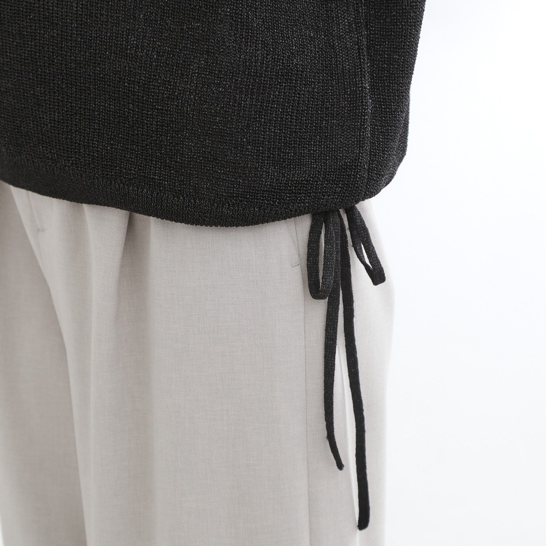 Reflect「【レイヤードにおすすめ◎】畦編みフレンチスリーブトップス」|ニット・セーター|