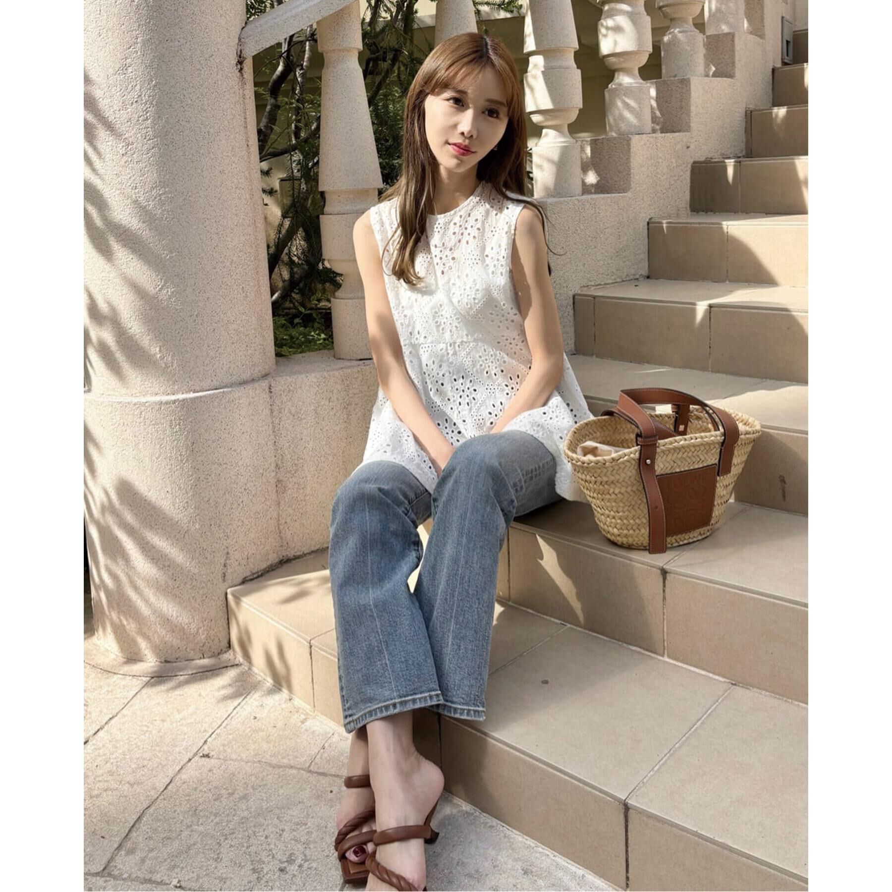 DRESSTERIOR「【コットン100％/洗える】カットワークレースブラウス」|シャツ・ブラウス|