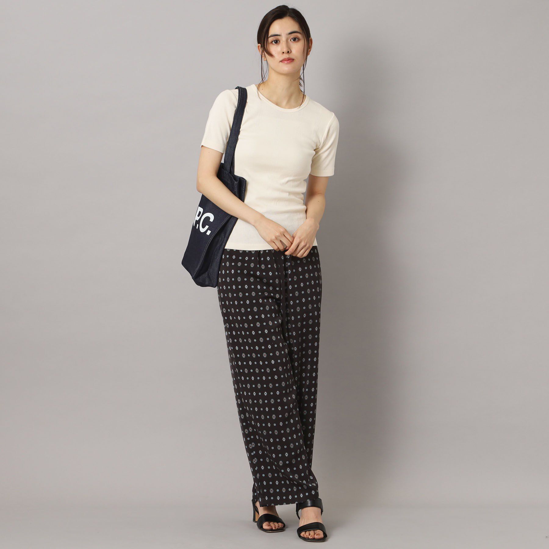 DRESSTERIOR「Robert．P．Miller（ロベルト・ピー・ミラー）パネルリブクルーネックTシャツ」|Tシャツ・カットソー|