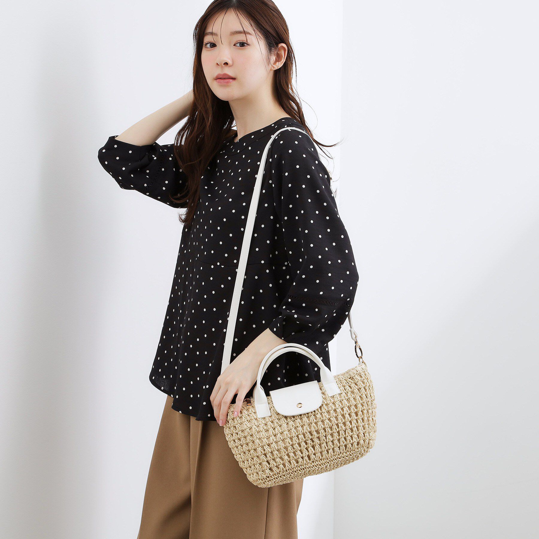 grove「フラップペーパーショルダー」|ショルダー・メッセンジャー|アイボリー(004)