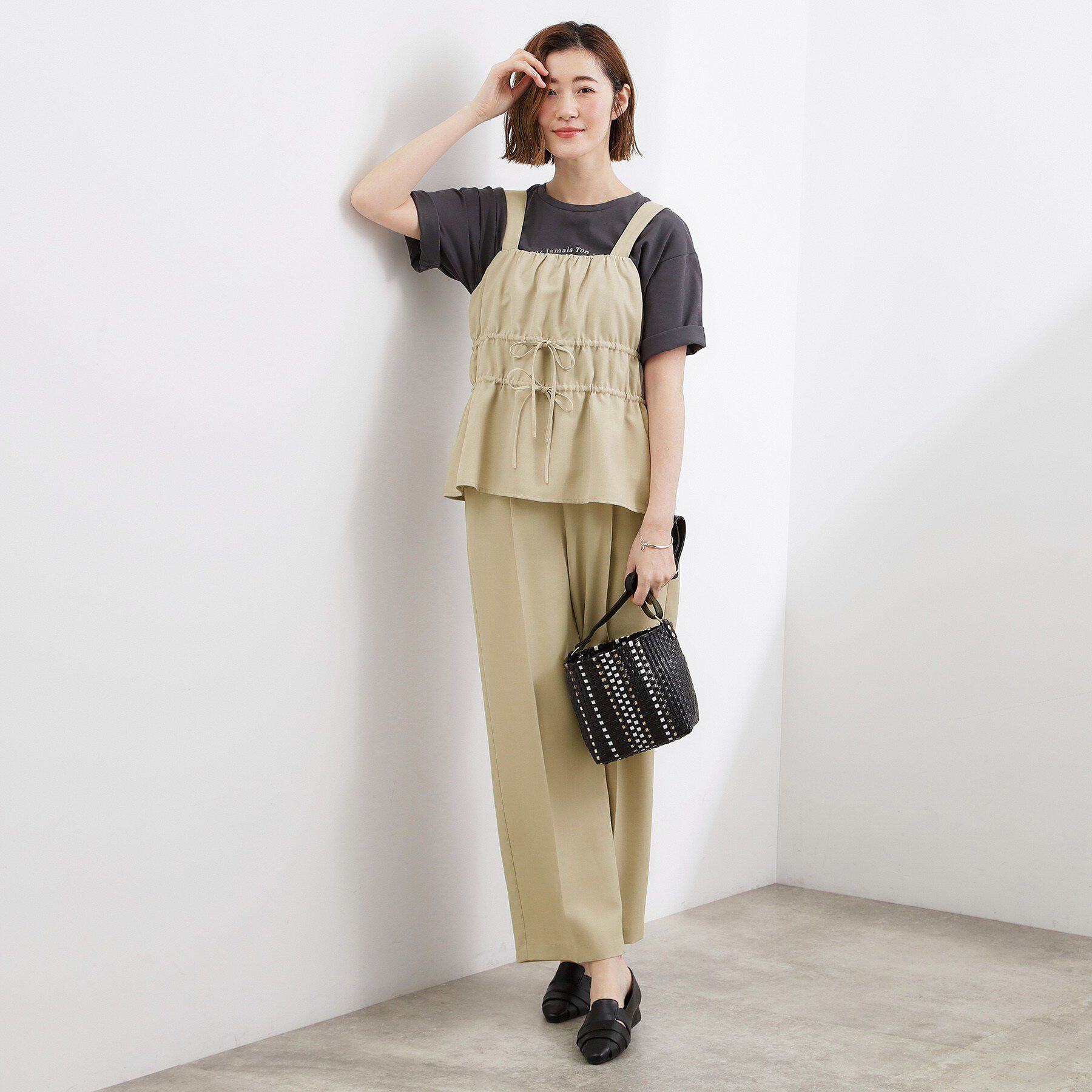 grove「シャーリングビスチェSET UP」|スーツ|