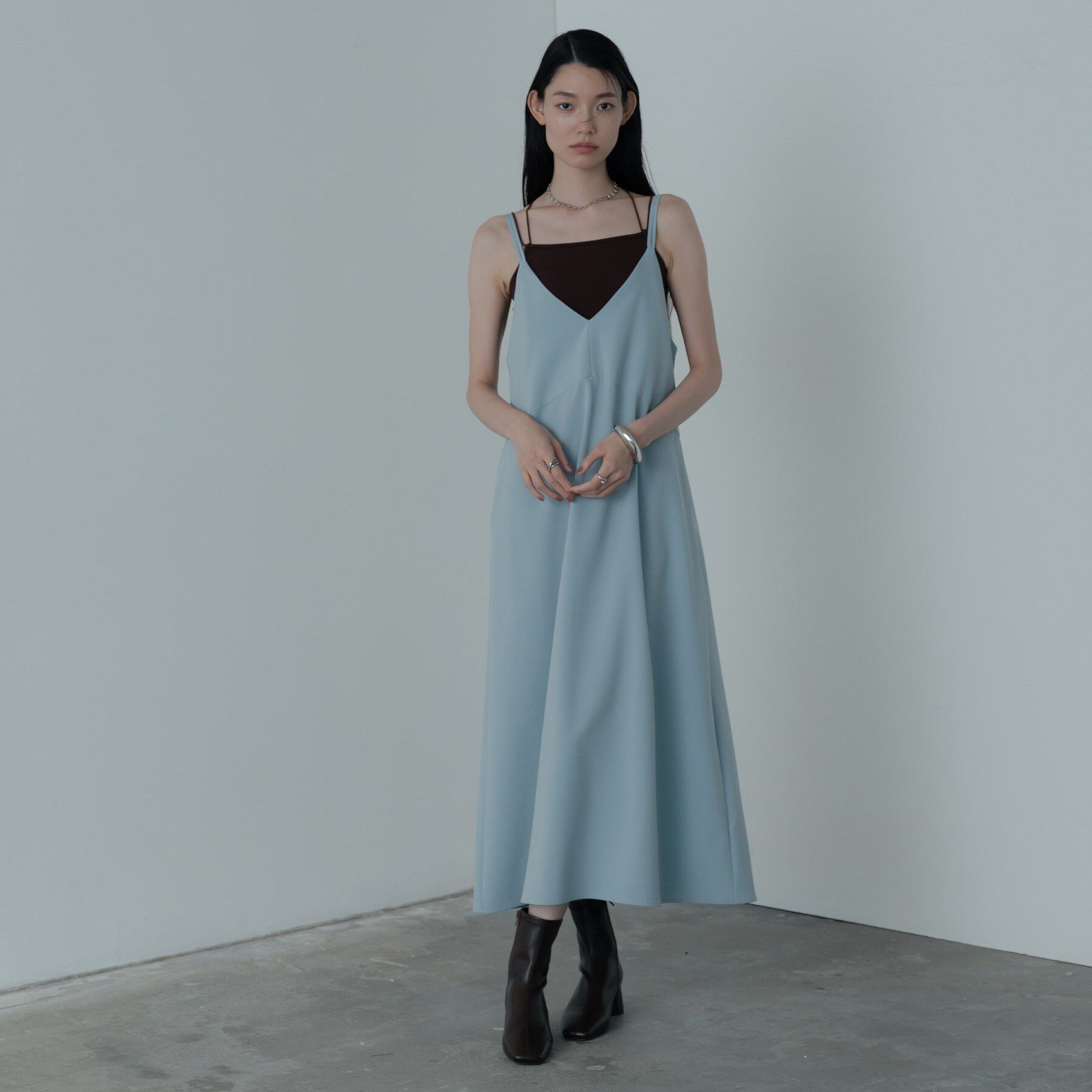 GALLEST「タイトフレアキャミドレス」|ワンピース|