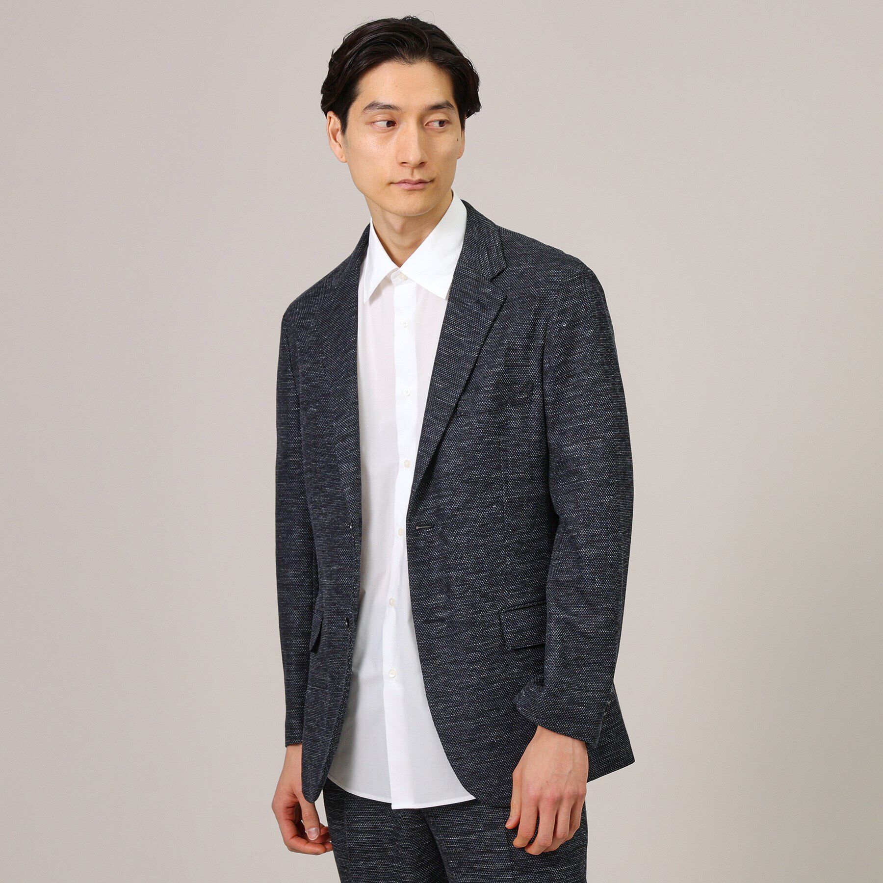 TAKEO KIKUCHI「【尾州織】リネンブレンド メッシュ ジャケット」|テーラードジャケット|
