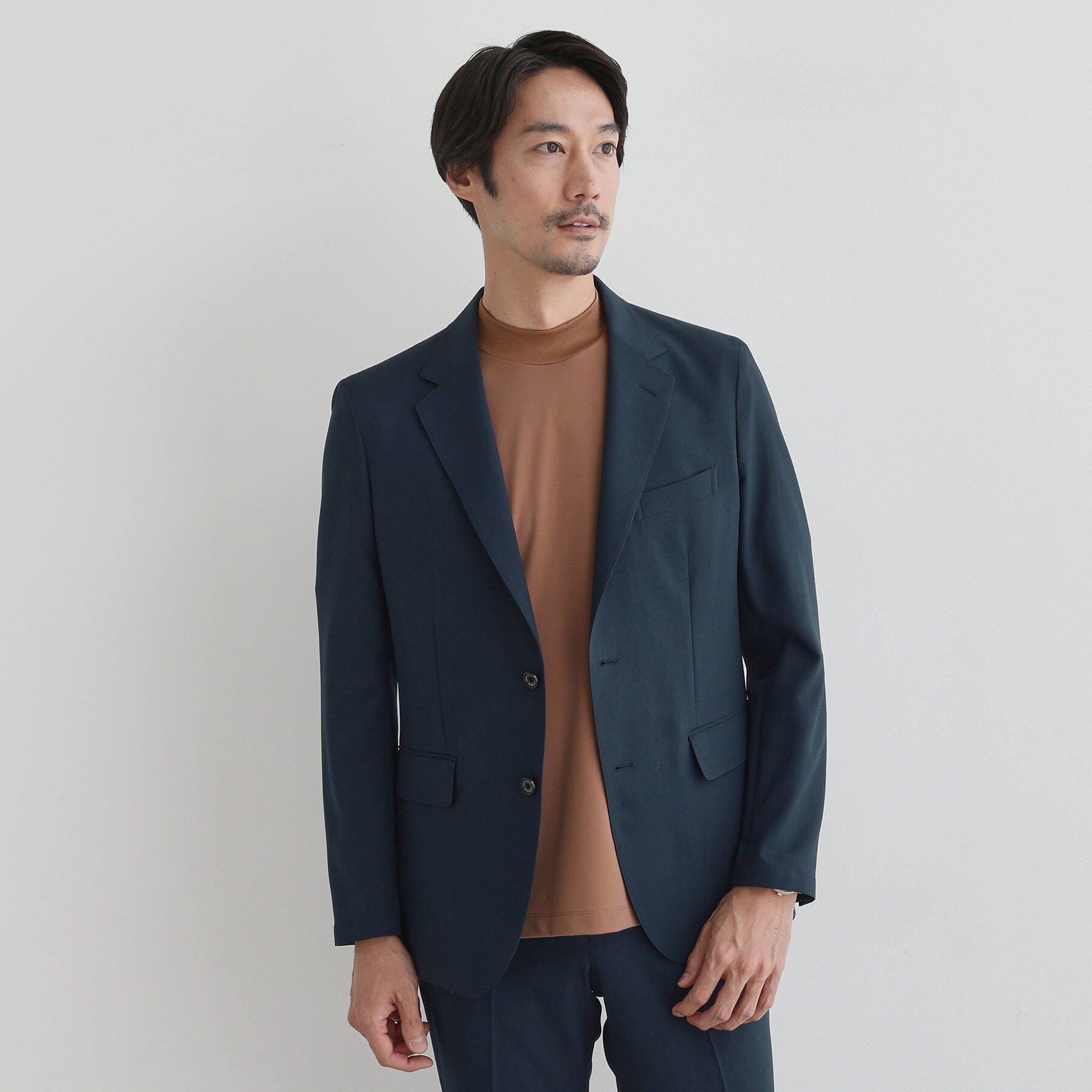 TAKEO KIKUCHI「【COOL CITY WEAR】アーバンクール ジャケット /接触冷感・吸水速乾」|テーラードジャケット|ネイビー(094)
