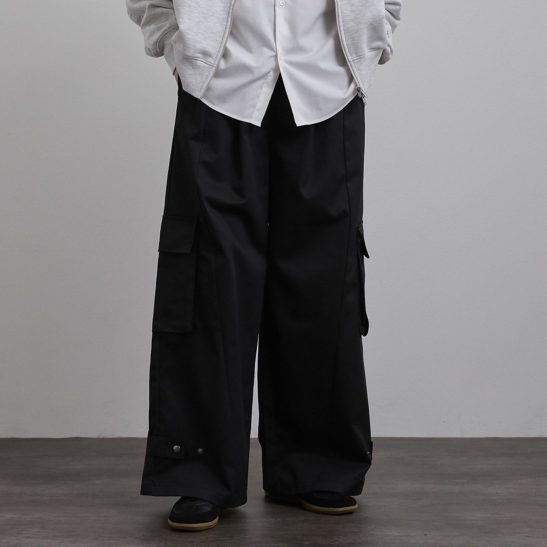 tk.TAKEO KIKUCHI「ワイドカーゴパンツ」|その他|ブラック(019)