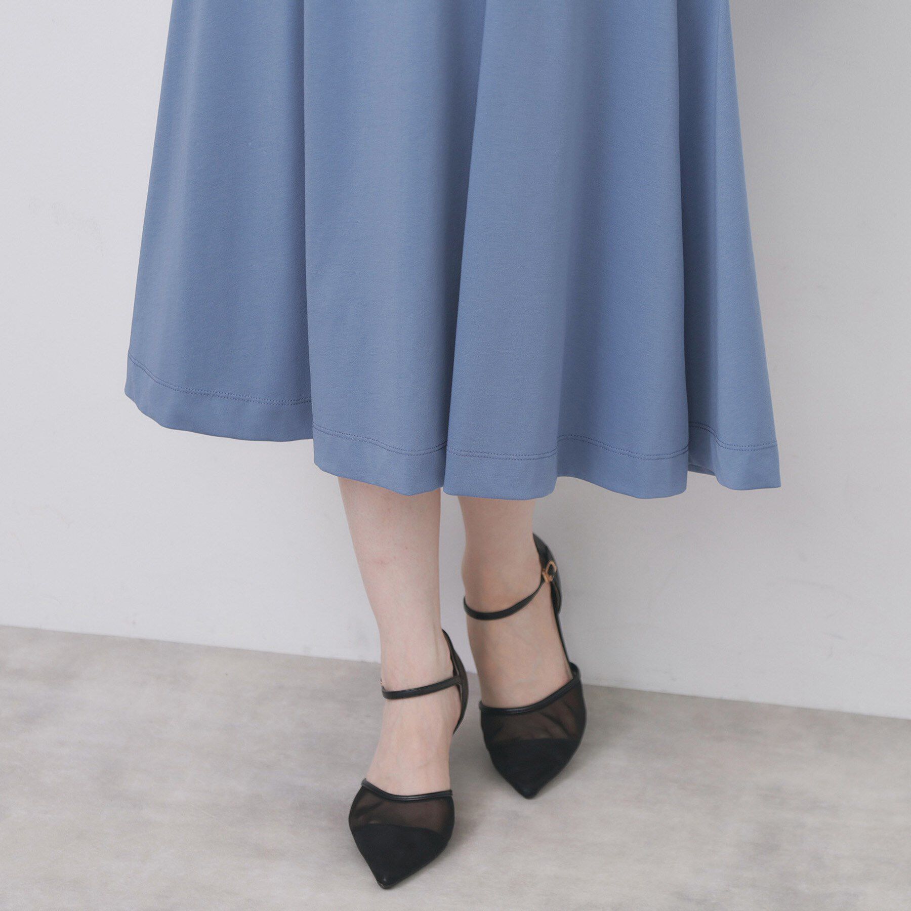 index「ハートネックパフワンピース【洗濯機洗い可/UVケア/接触冷感】」|ワンピース|