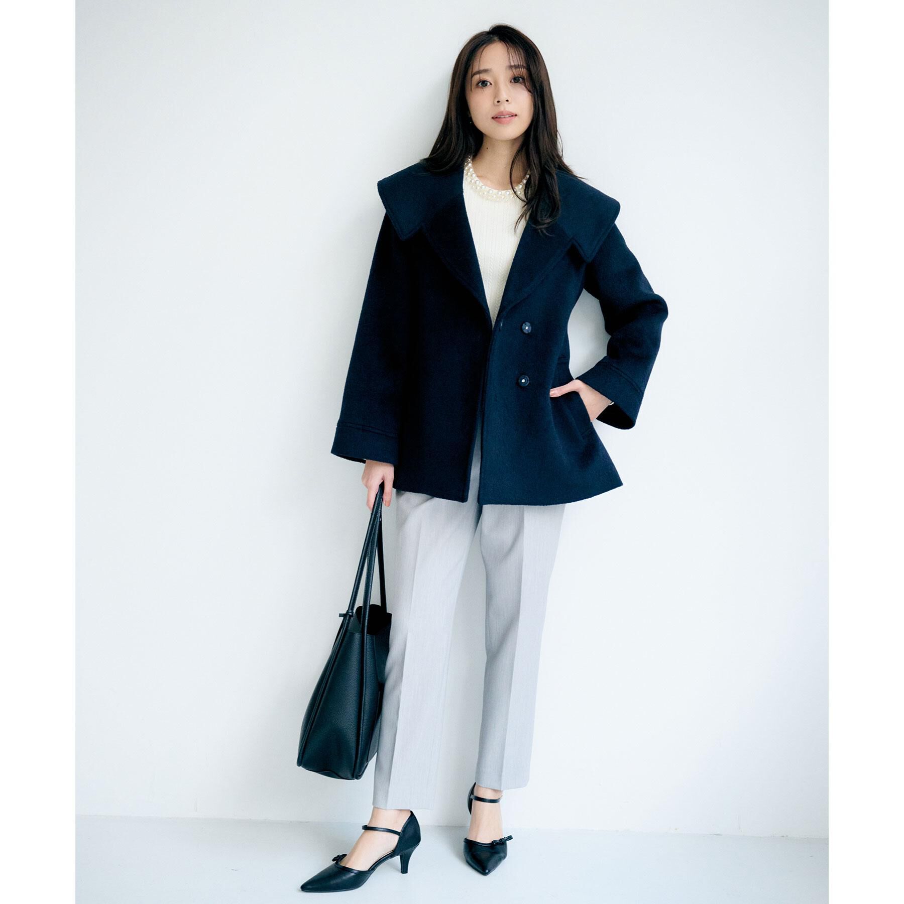 index「パール調ネックケーブルニット【洗濯機OK】」|ニット・セーター|