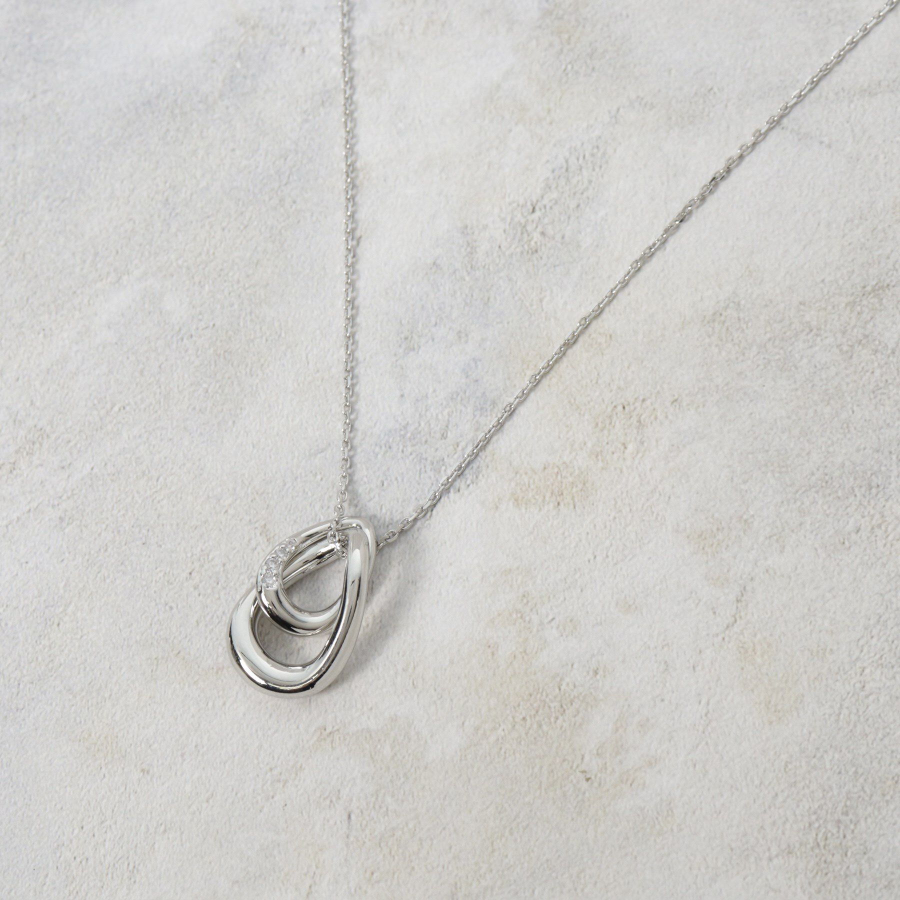 OPAQUE.CLIP「メタルドロップスライドネックレス」|ネックレス|シルバー(006)