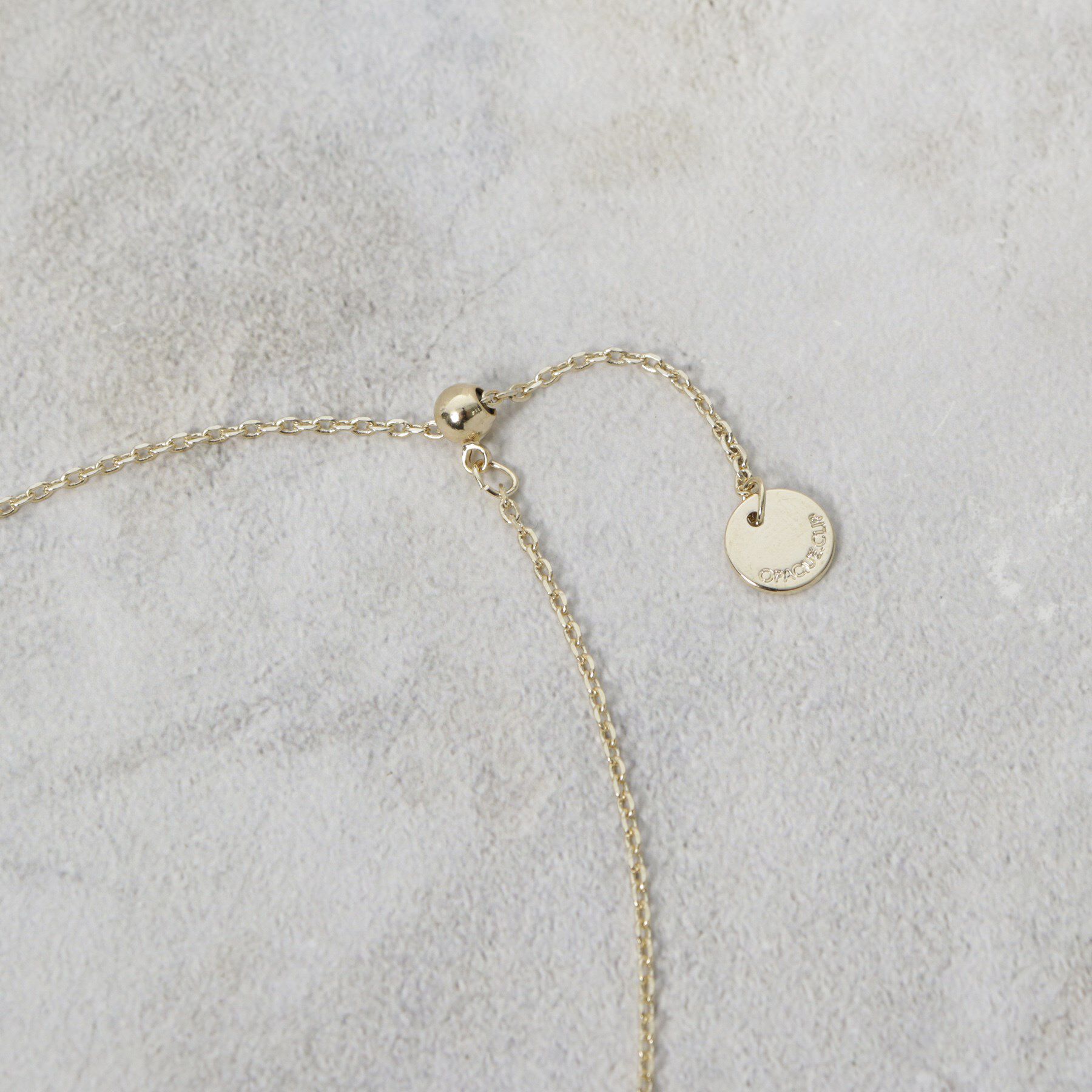 OPAQUE.CLIP「メタルドロップスライドネックレス」|ネックレス|