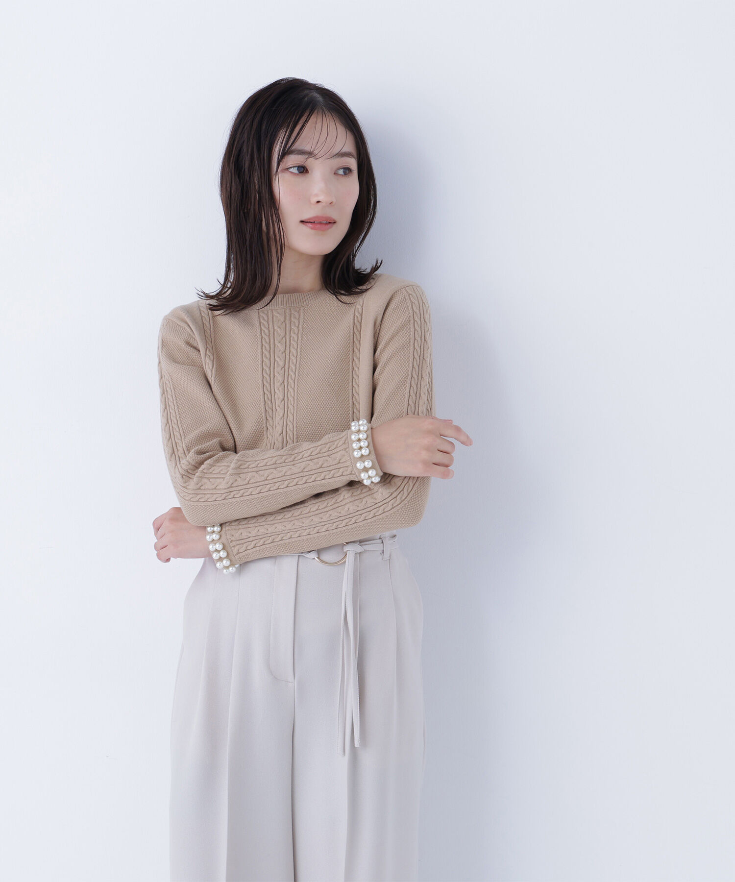  「パールブレスレットニット」|ニット・セーター|