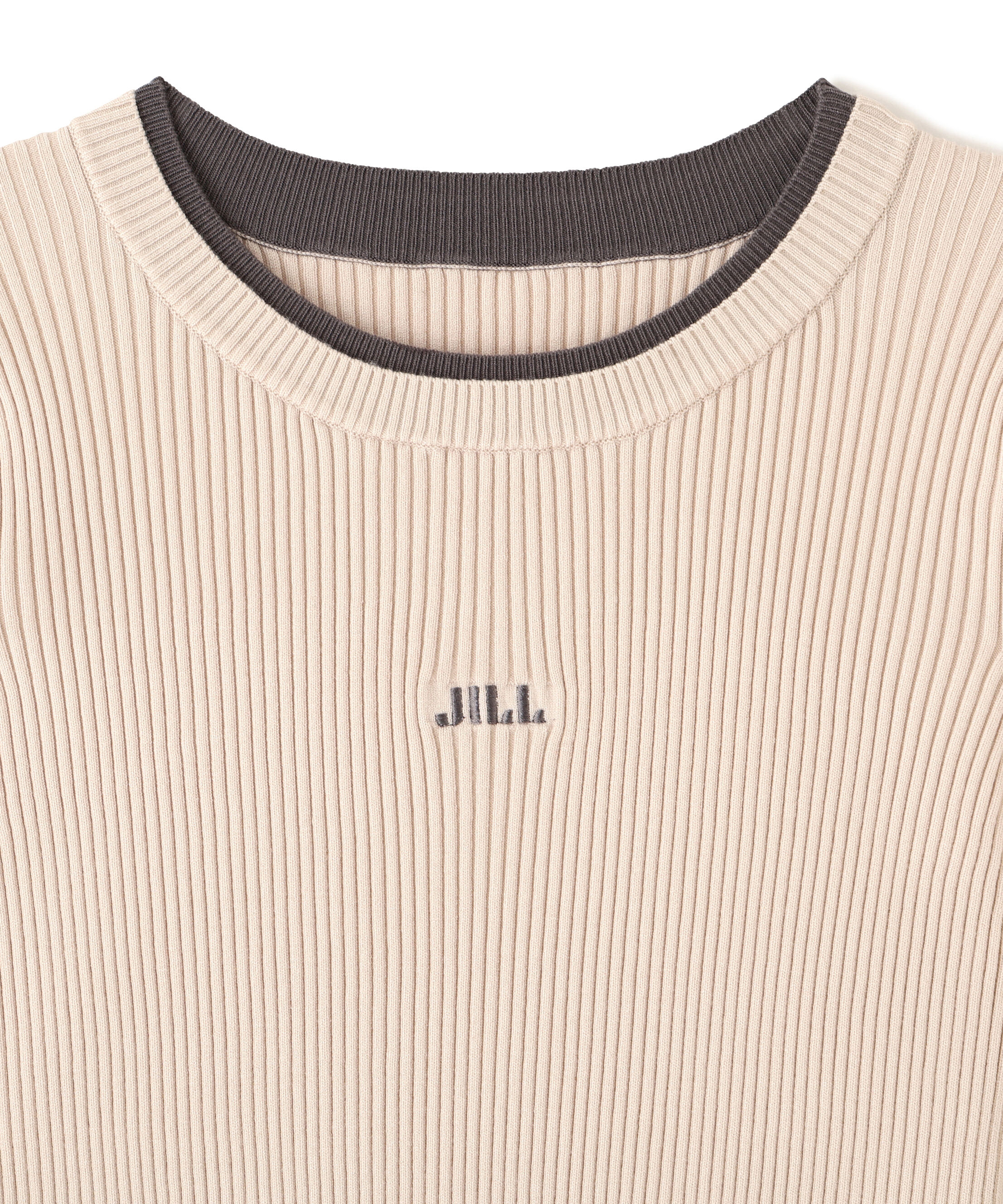  「配色リブニット」|ニット・セーター|