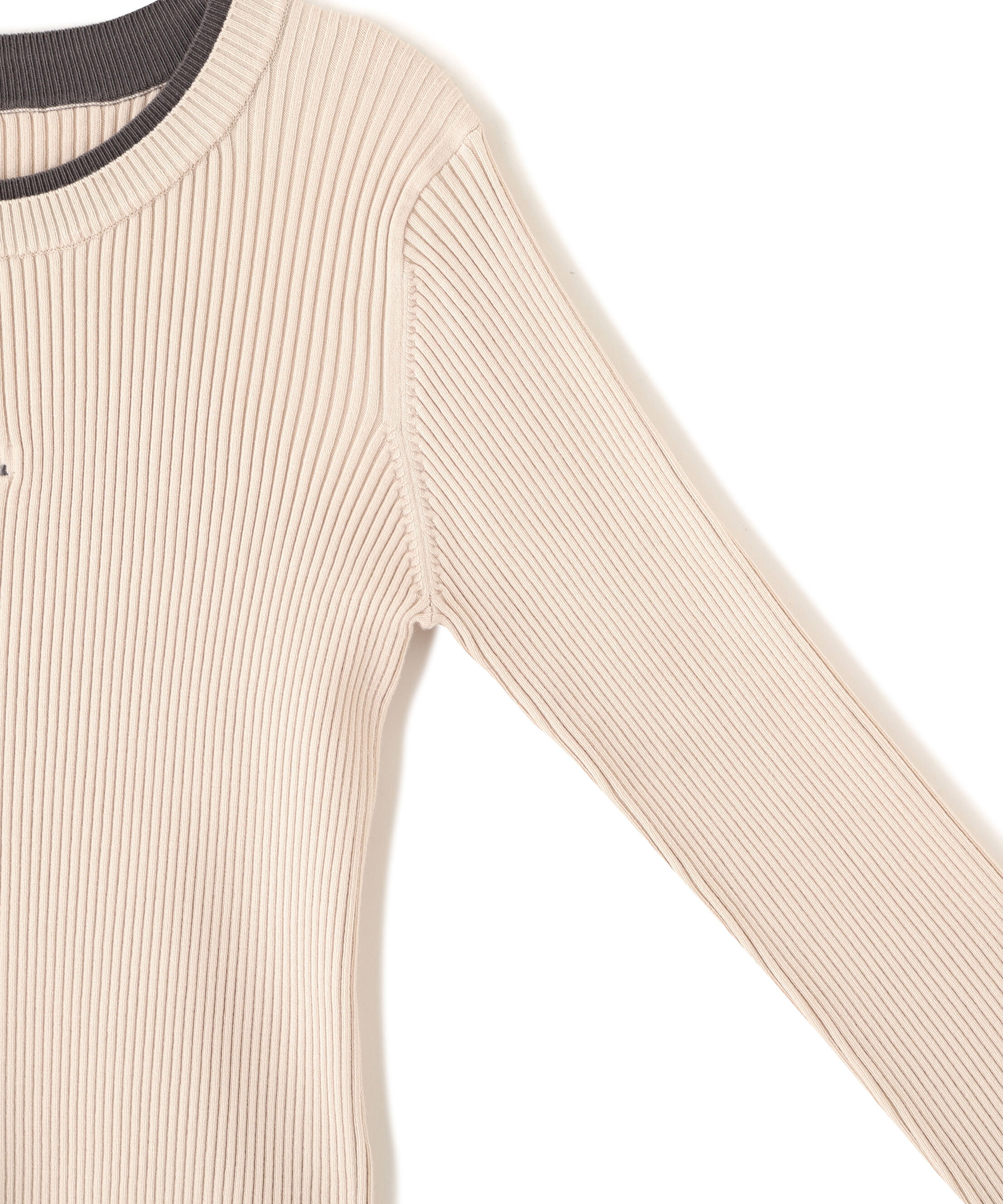  「配色リブニット」|ニット・セーター|