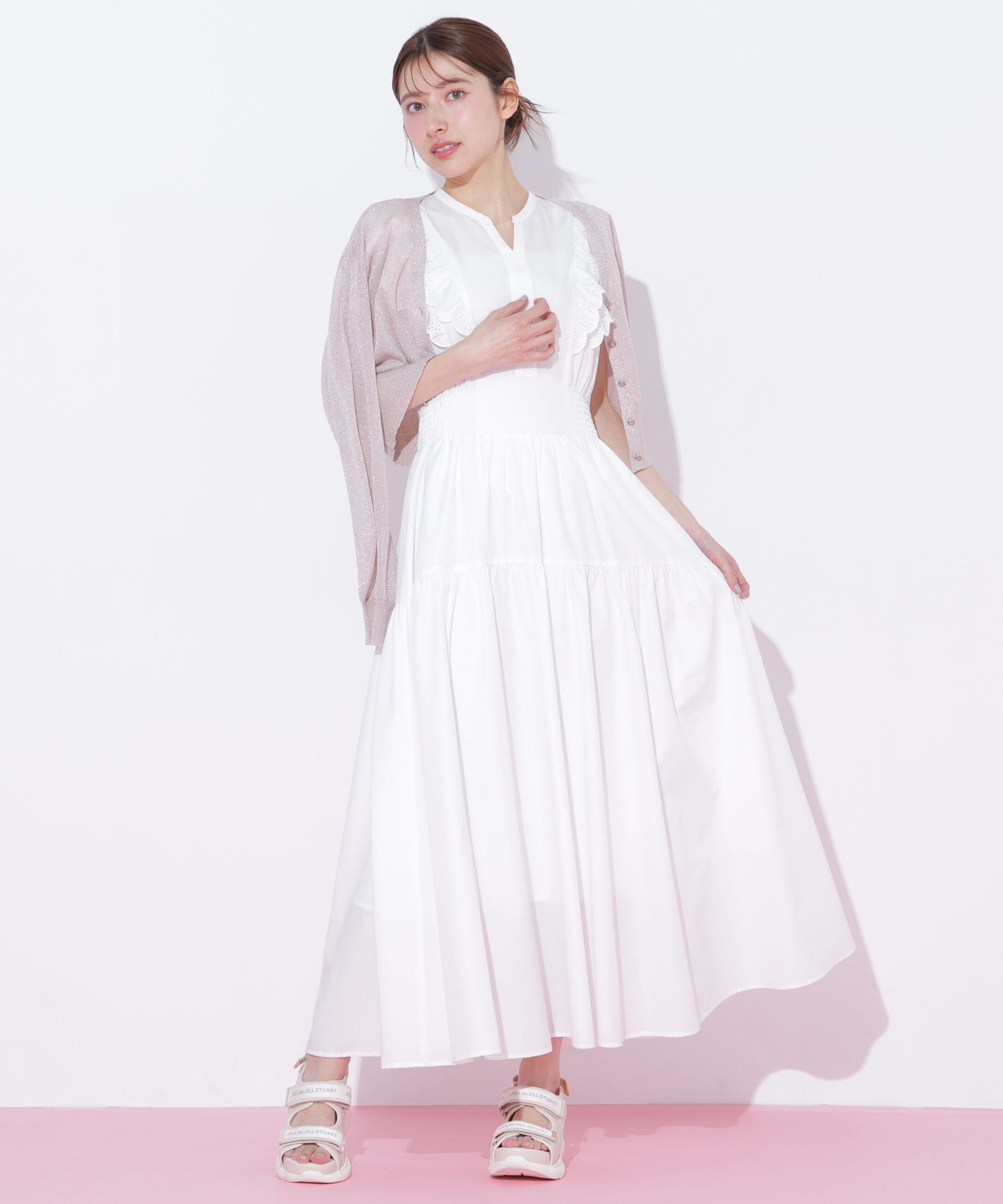  「シャイニーシアーカーディガン」|ニット・セーター|