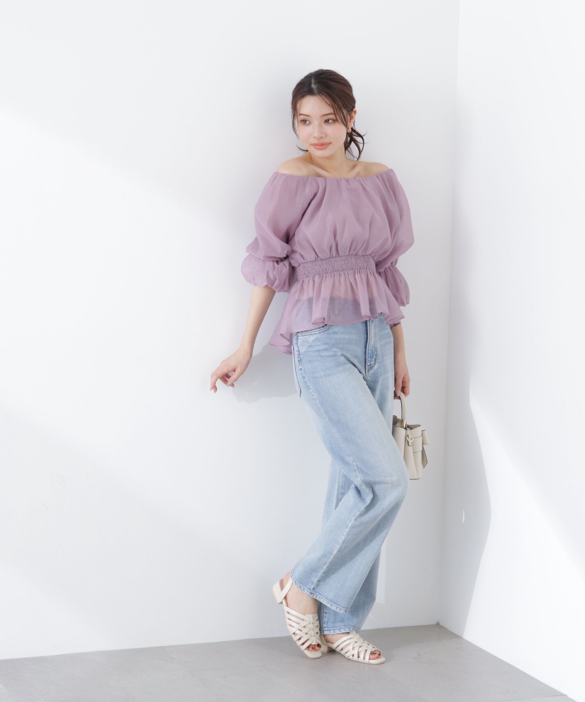 PROPORTION BODY DRESSING「2wayオフショルフィッシュテールブラウス　26SS」|シャツ・ブラウス|