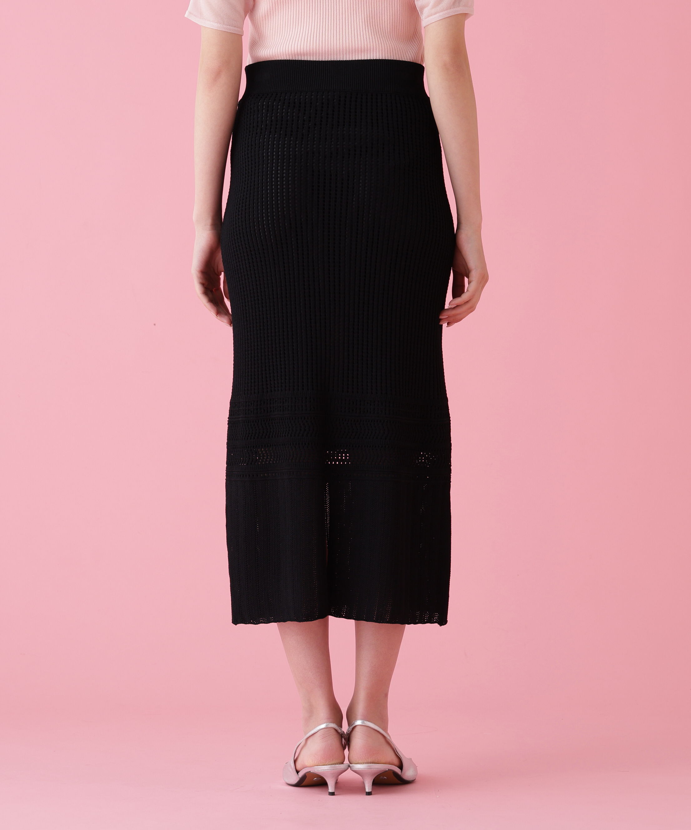  「メッシュニットスカート」|スカート|