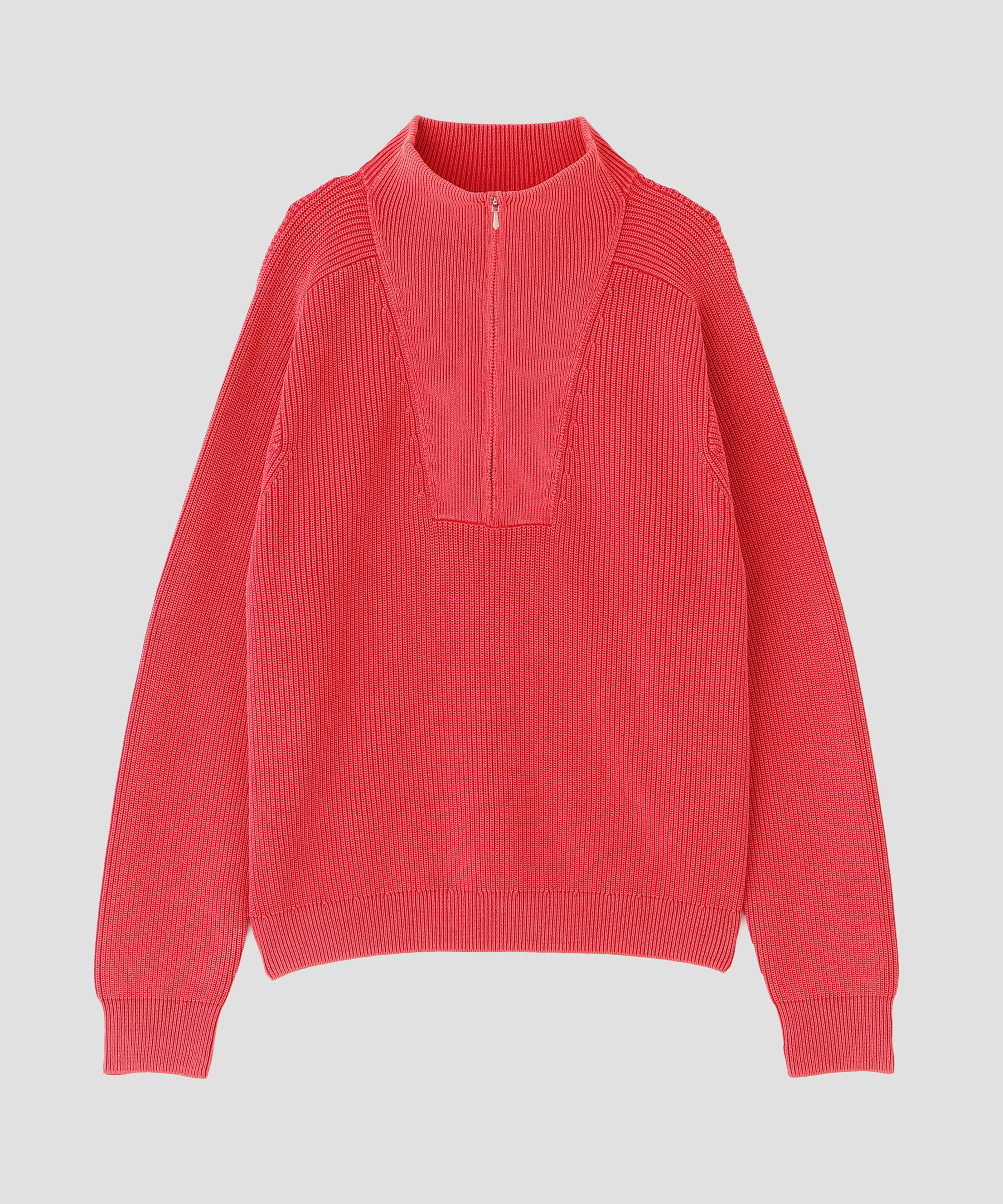 YLEVE 「YLEVE / FADED STONEWASH KNIT ZIP PULLOVER」|ニット・セーター|