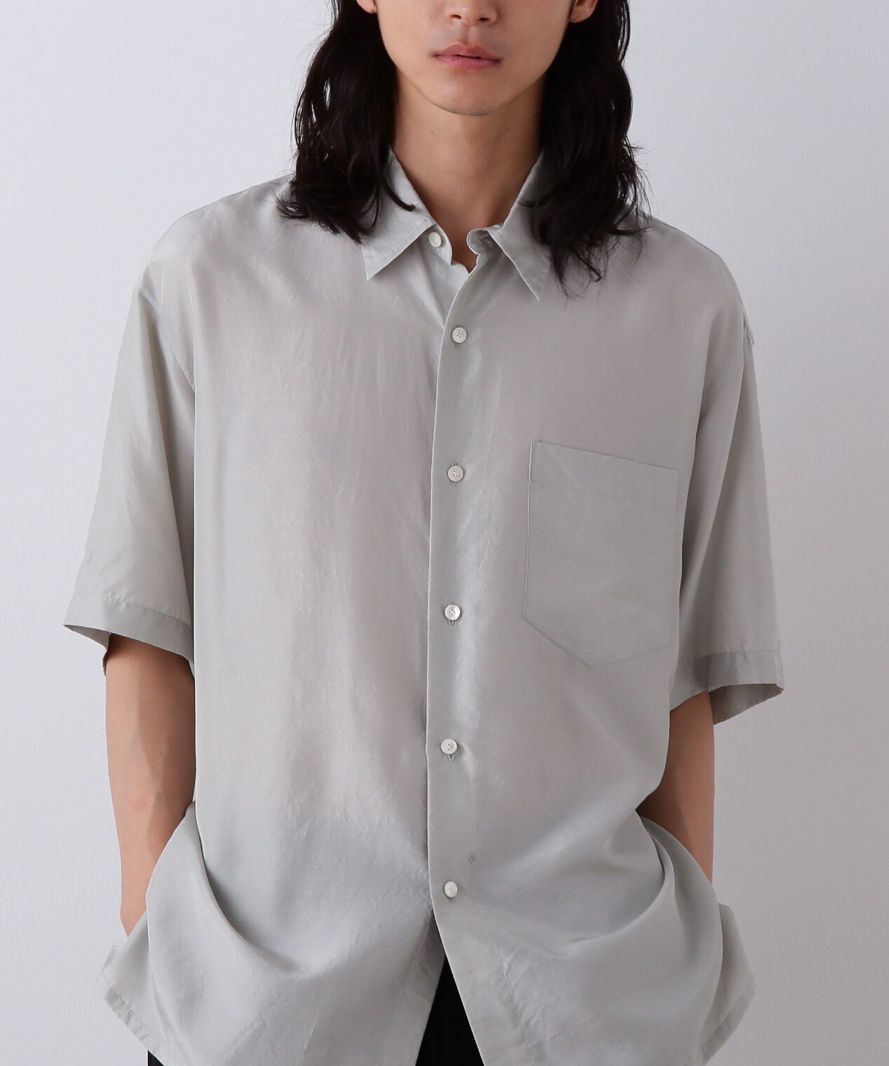 YLEVE 「YLEVE / SILK HABUTAE PAJAMA SHIRT」|シャツ・ブラウス|