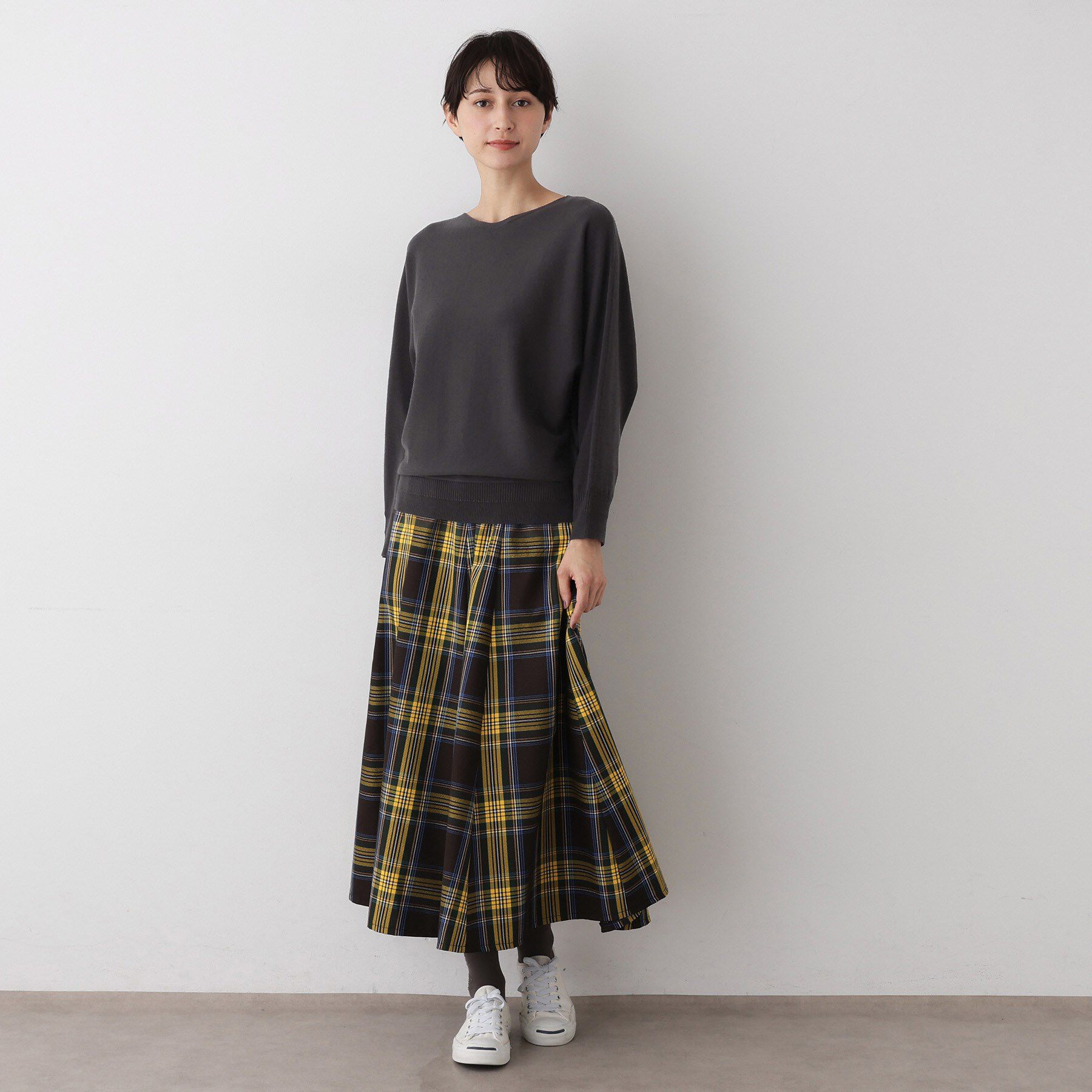 Dessin「【洗える】ウールブレンド後ろボタンニット」|ニット・セーター|