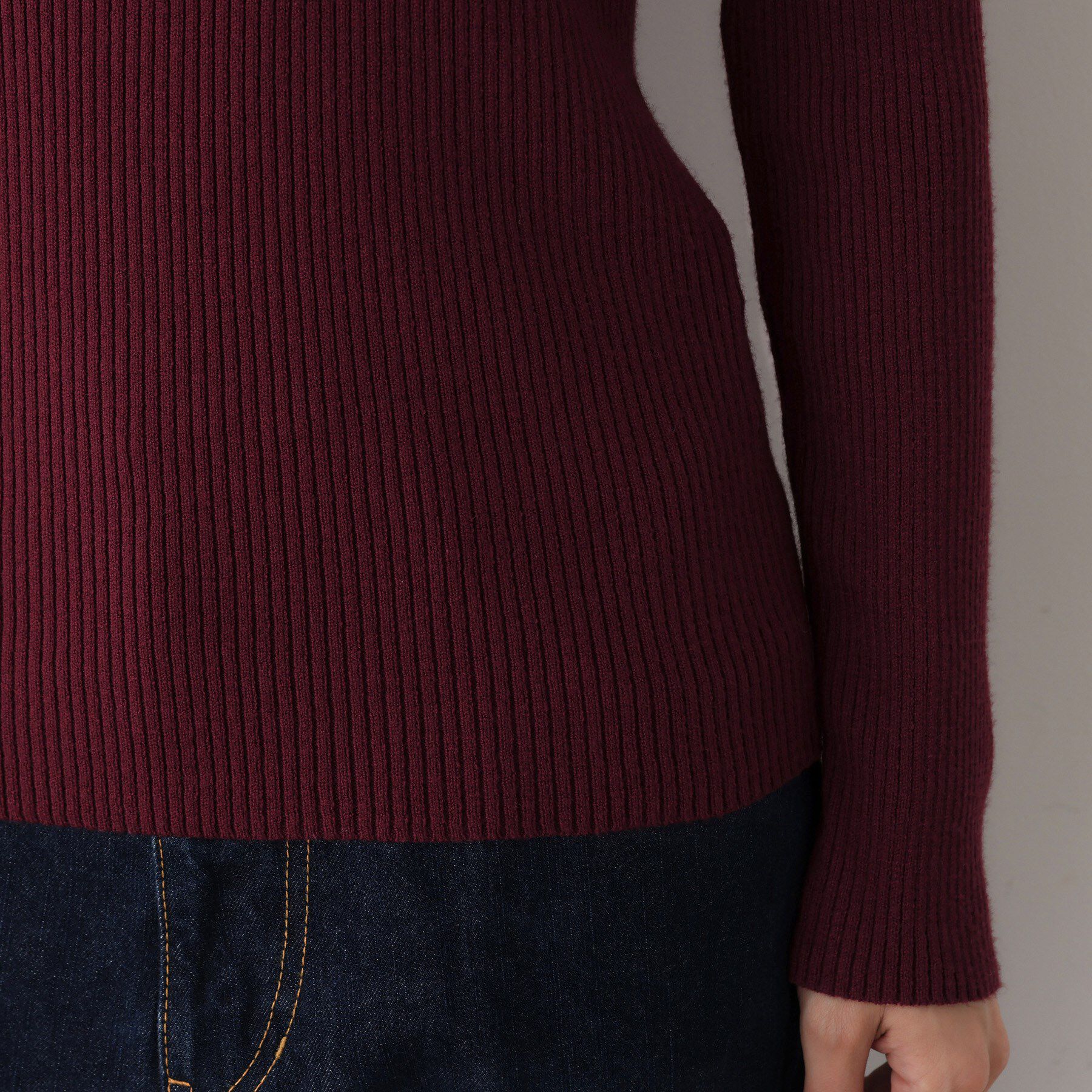 Dessin「【洗える】リブタートルネックニット」|ニット・セーター|