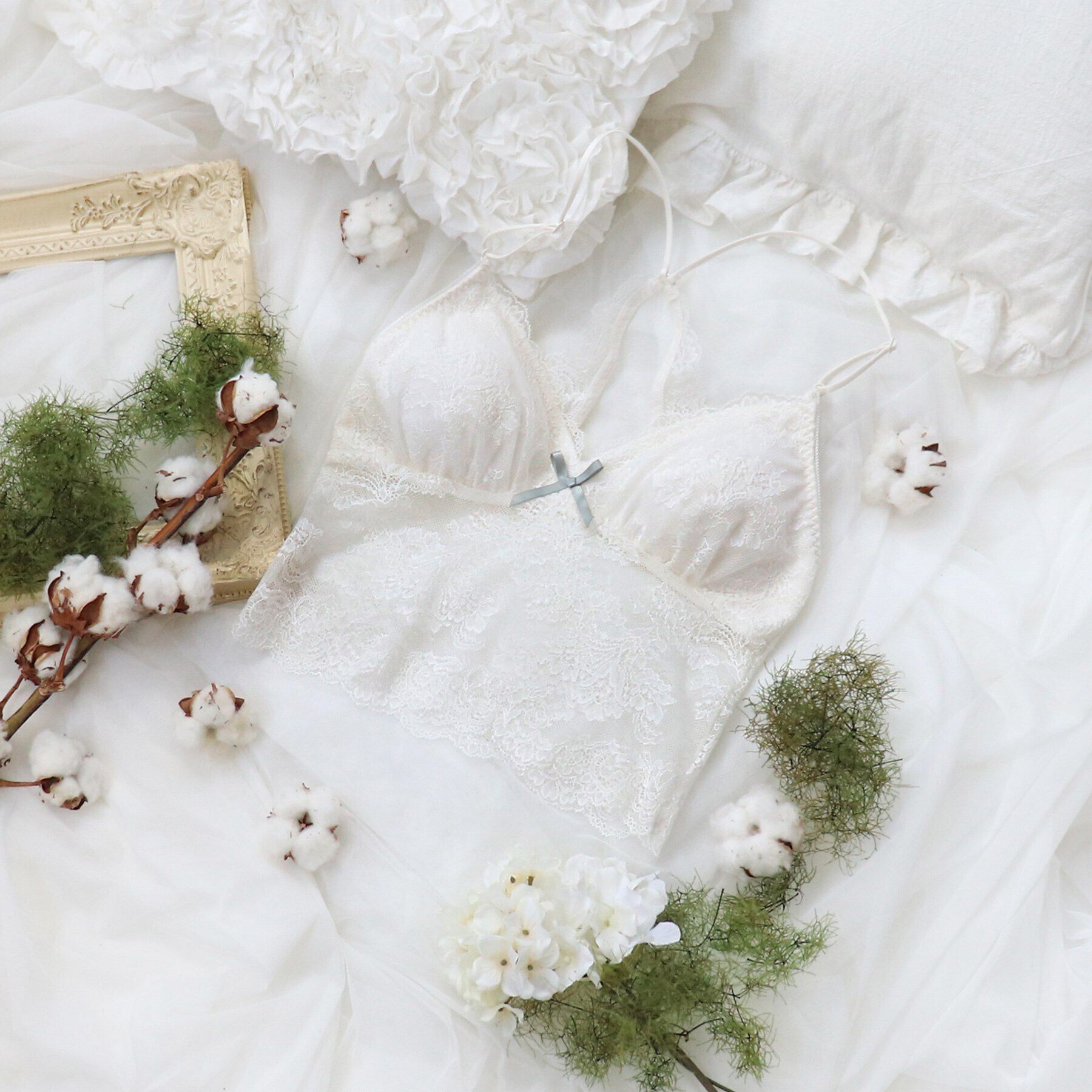 Risa Magli「サンドラ カップ付きキャミソール」|キャミソール|アイボリー(004)