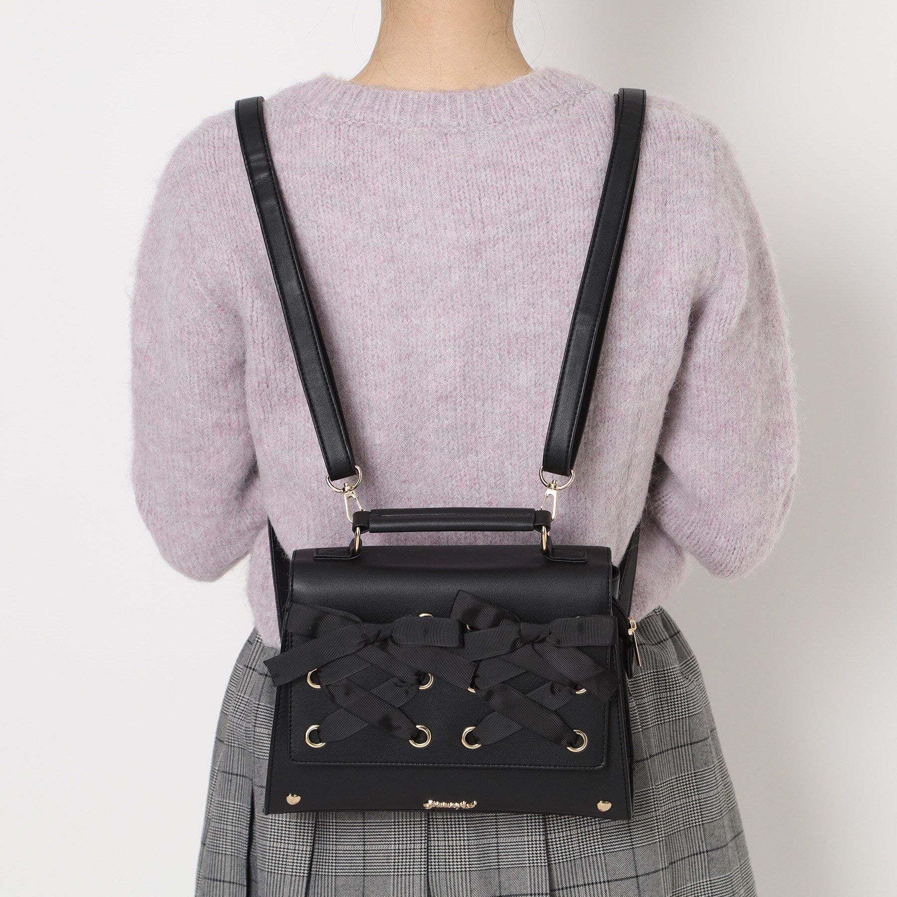 Ober Tashe「あみあげリボン3WAYサッチェルリュック」|リュック|