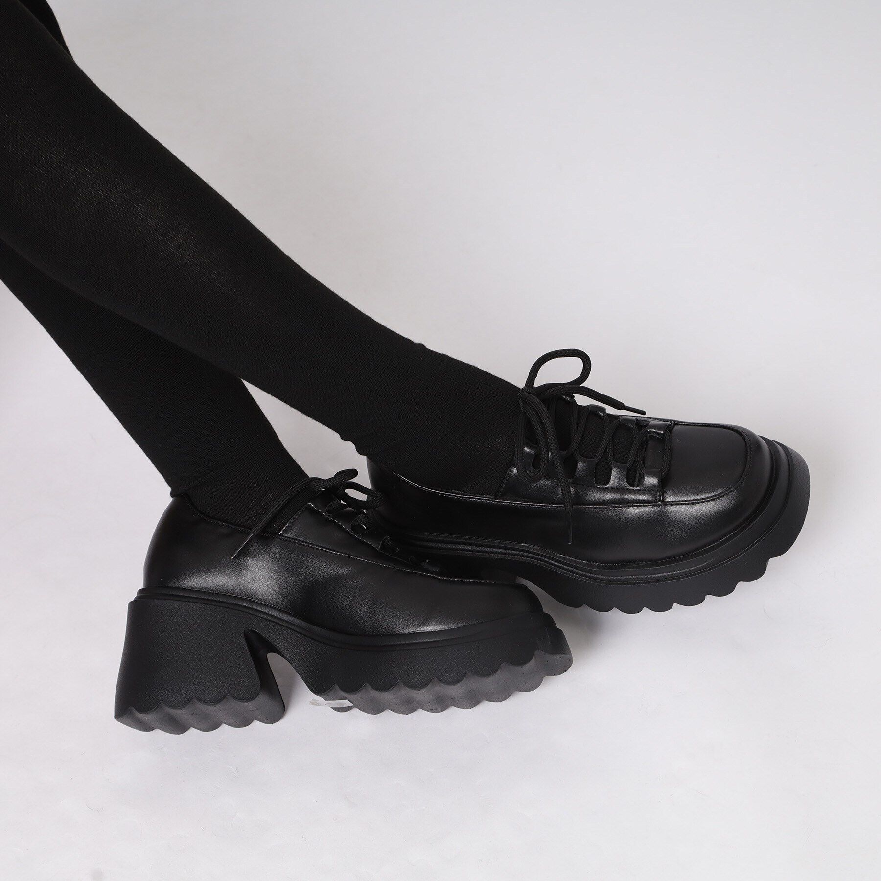 csT&P「厚底 レースアップパンプス」|パンプス|