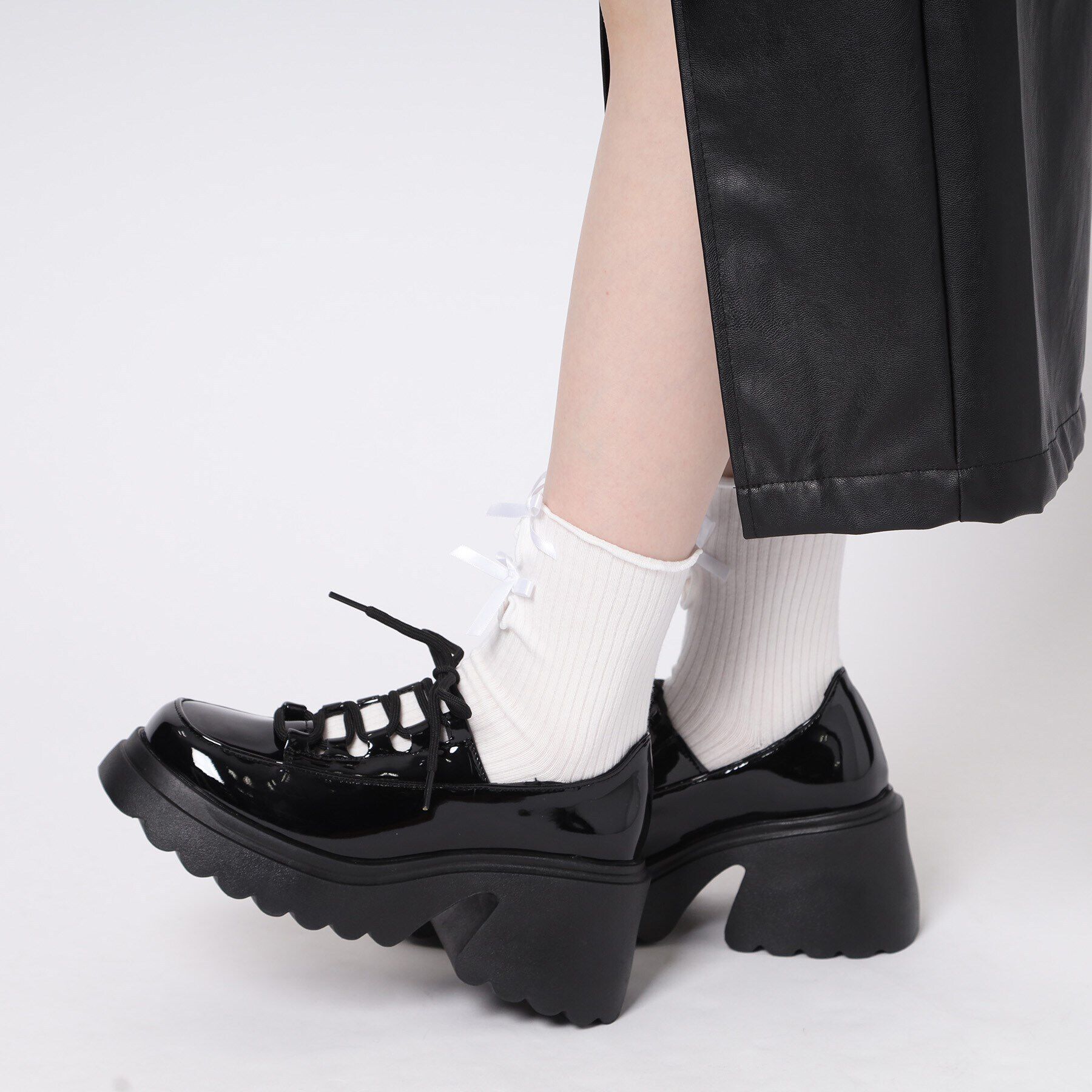 csT&P「厚底 レースアップパンプス」|パンプス|