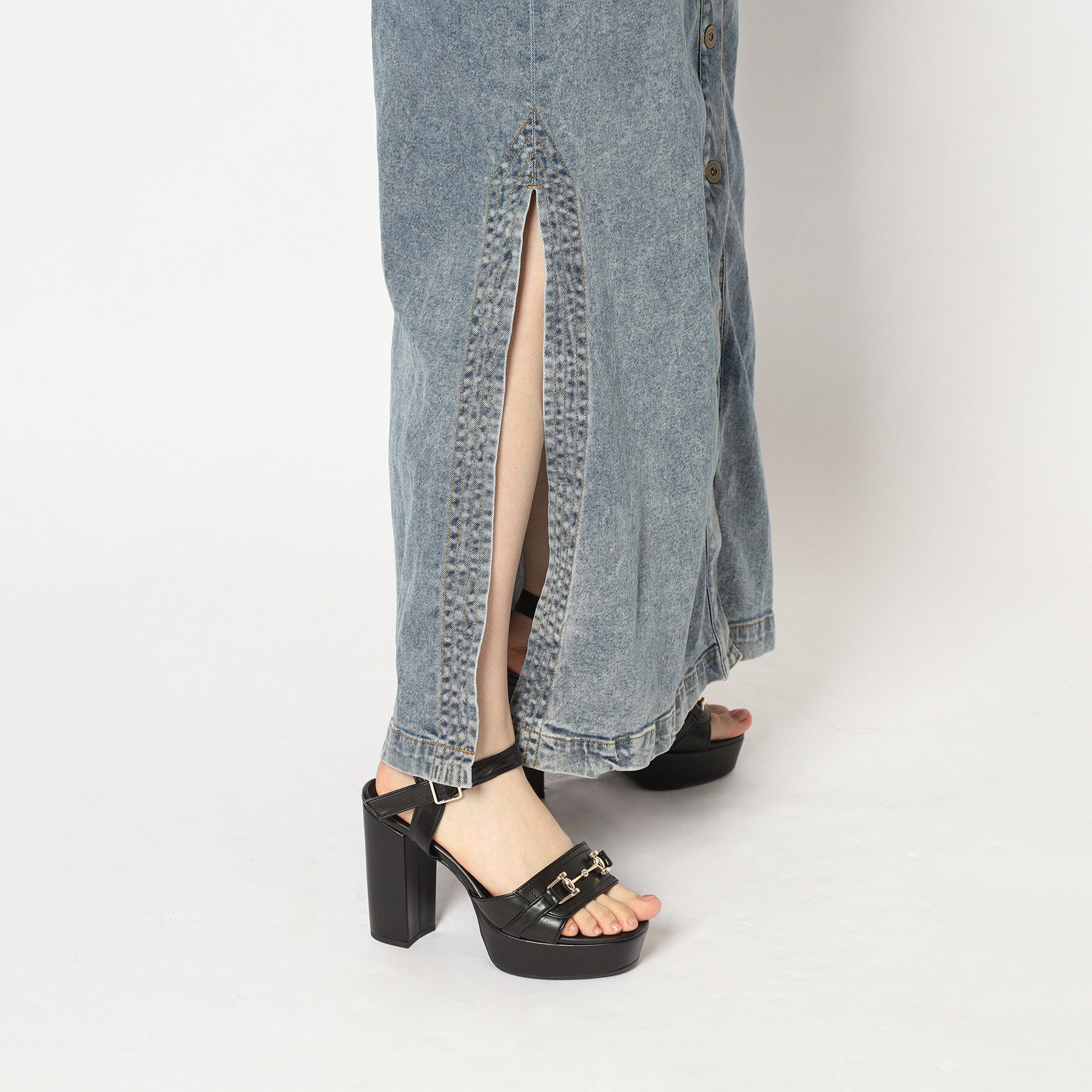 ESPERANZA「アッパービット厚底ヒールサンダル」|サンダル|