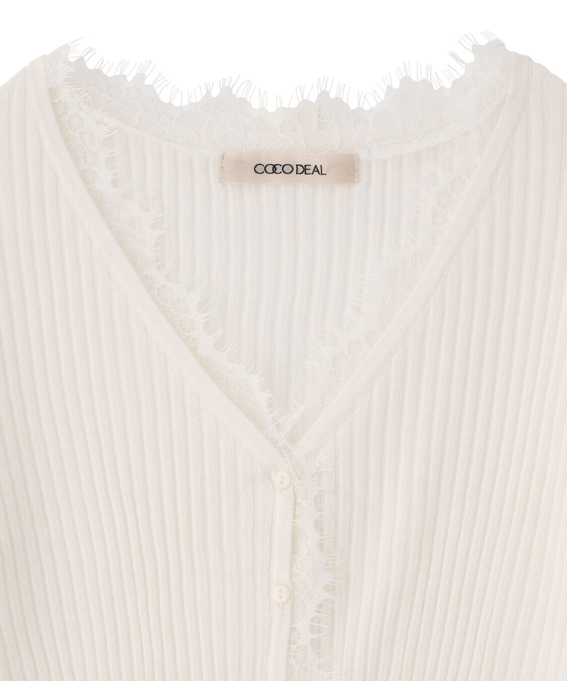 COCO DEAL「シアーリブレースカーディガン」|カーディガン|