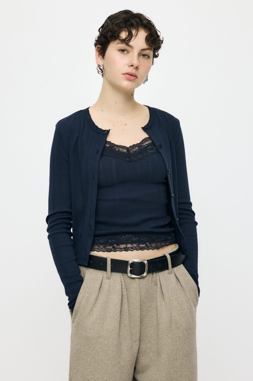 MOUSSY「LACY CAMI AND カーディガン」|Tシャツ・カットソー|