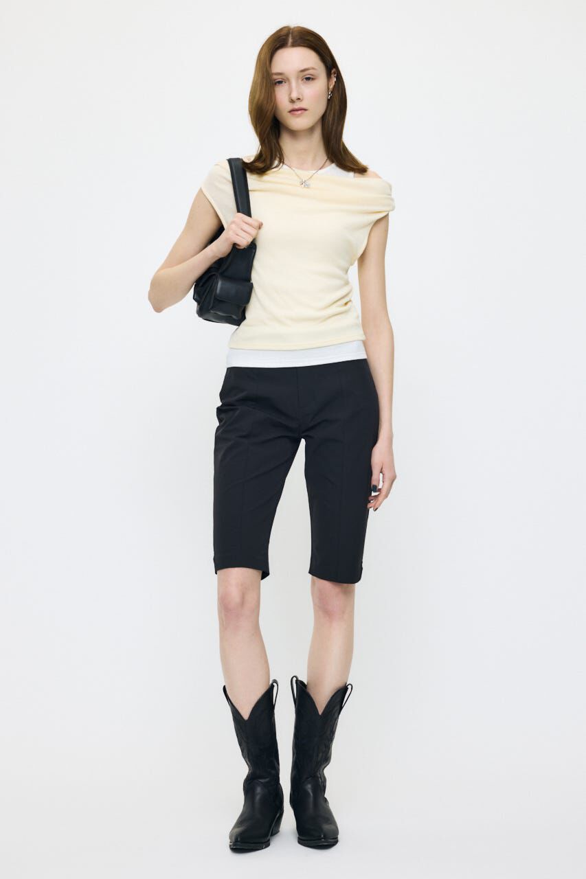 MOUSSY「LAYERED OFF SHOULDER トップス」|Tシャツ・カットソー|