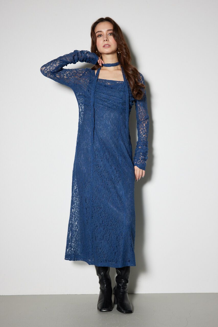 rienda「チョーカー付Iラインレースワンピース」|ワンピース|