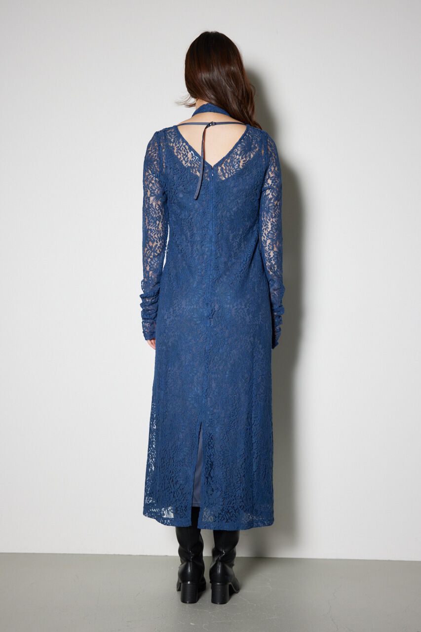 rienda「チョーカー付Iラインレースワンピース」|ワンピース|