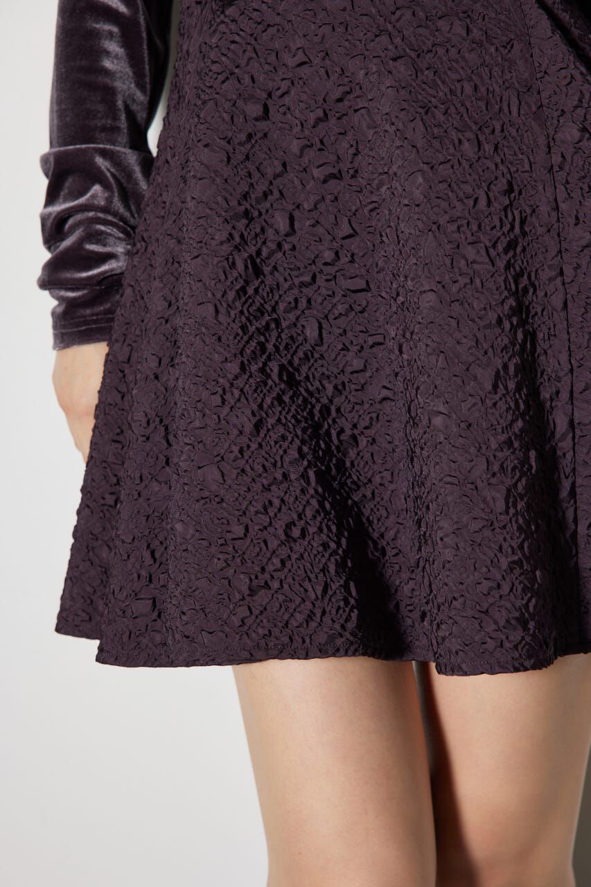 rienda「2WAYベロアフレアミニワンピース」|ワンピース|