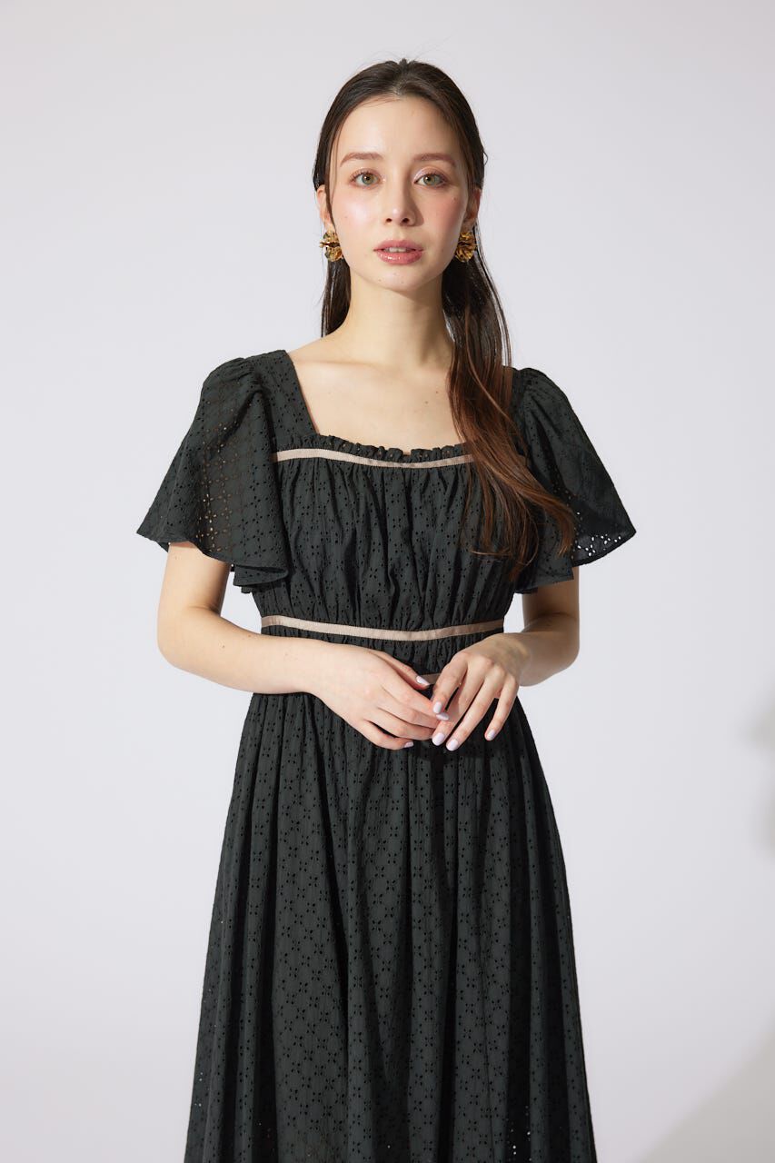 rienda「コットンレースフレアワンピース」|ワンピース|