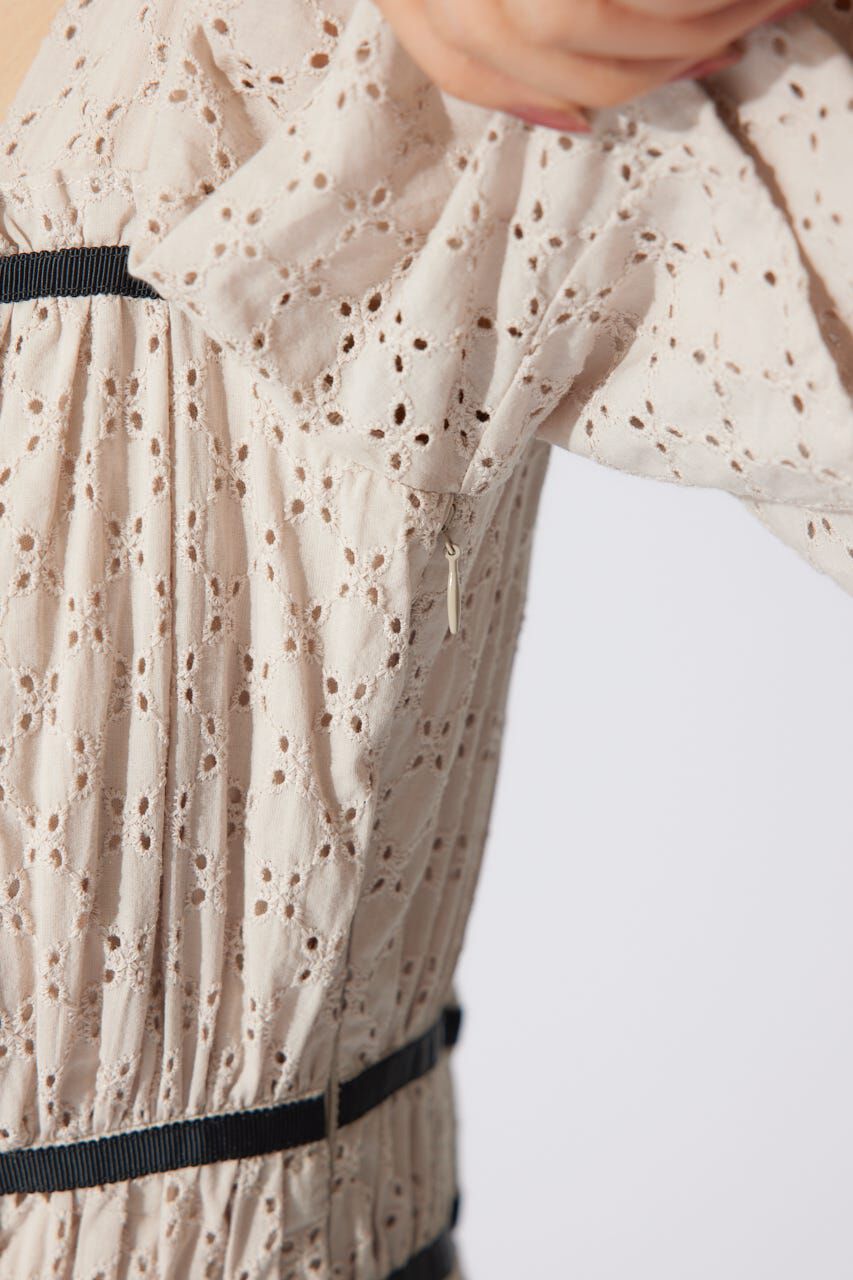 rienda「コットンレースフレアワンピース」|ワンピース|